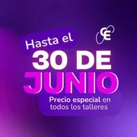 Precio especial en todos los talleres hasta el 30 de junio